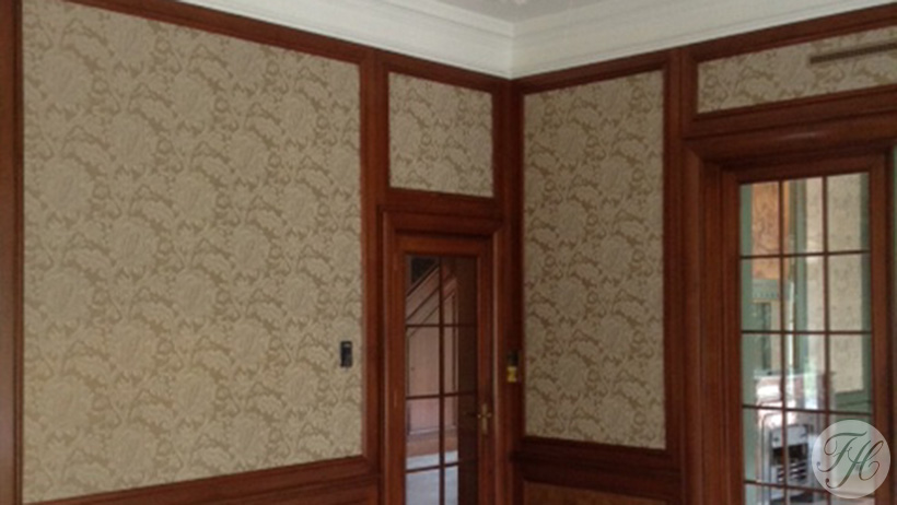 wandbespanning en betengeling rijksmonument Villa Eemwijk